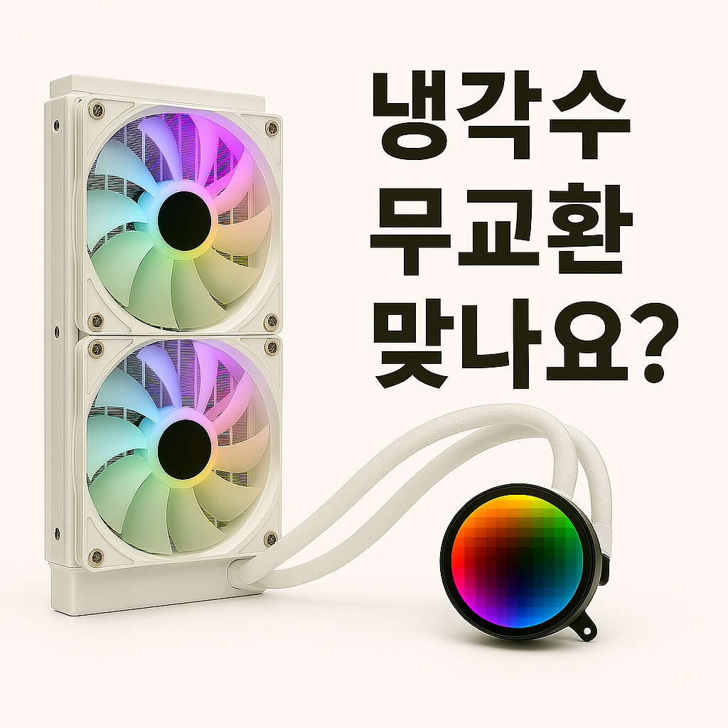AIO 일체형 수랭쿨러 상태 확인 및 청소 ID-COOLING FROSTFLOW 240G